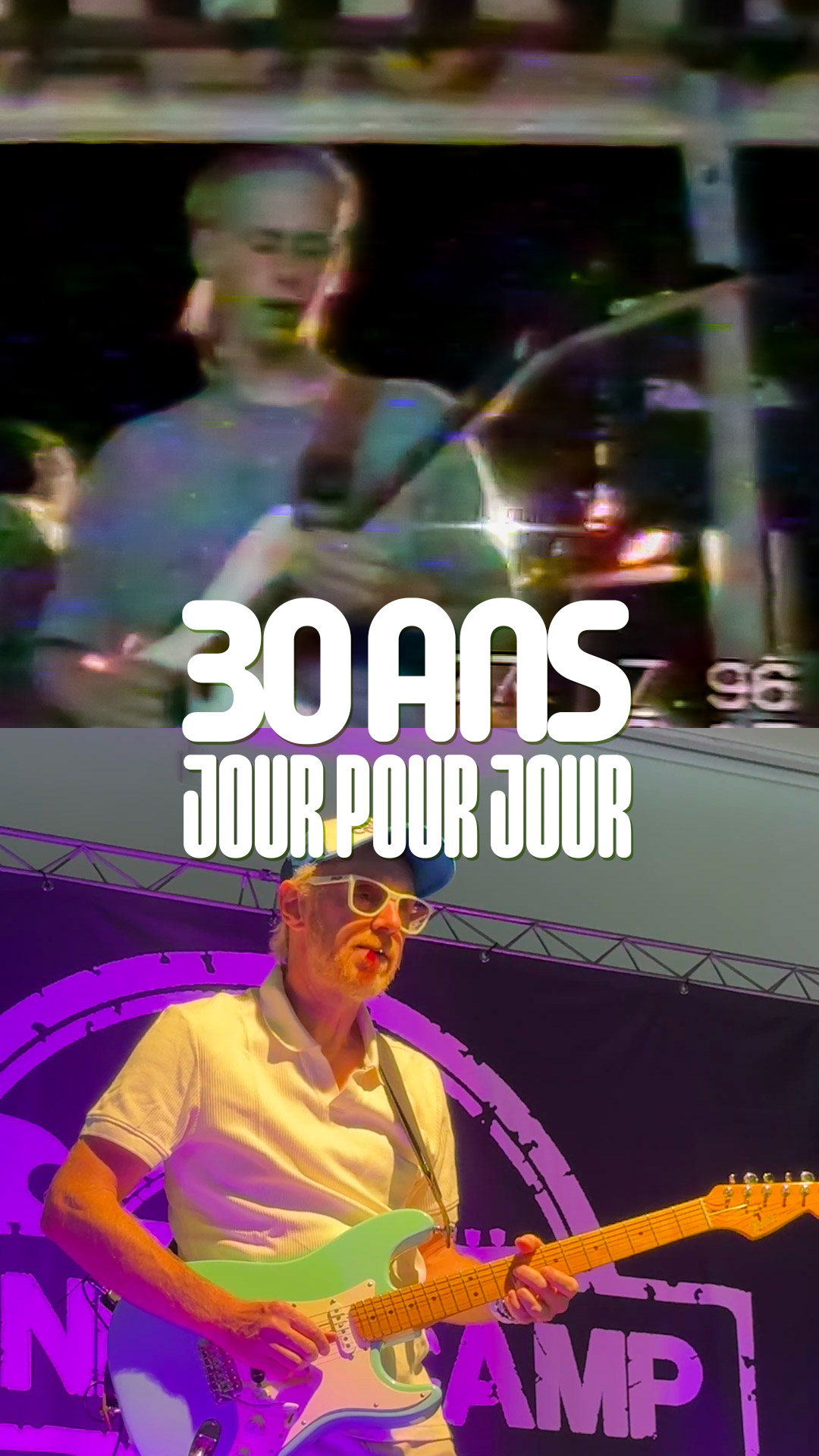 es deux vidéos sont séparées par trente ans. Le 27 juillet 1996, j’étais sur la terrasse du Charlemagne, à Marseillan-Plage, avec Rico et Lucky. 

Je posais mon solo sur « The Wall », la Charvel de Lucky entre les mains. 

Le 27 juillet 2026, jour pour jour, je commençais une semaine de professionnalisation artistique au @valdarlymontblanc @bands.camp.academie.

La seconde séquence a été filmée quelques jours plus tard, pendant la restitution du travail réalisé au cours de la semaine. J’y joue « Pluie fine », l’un de mes morceaux instrumentaux. 

En trente ans, la guitare ne m’a jamais vraiment quitté. Mais aujourd’hui, je sais mieux quelle place je veux prendre dans ma musique : je raconte mes histoires intimes, aux échos finalement universels.

Il y a trente ans, je jouais une musique qui me faisait rêver. Aujourd’hui, je joue la mienne.

Toujours une guitare entre les mains, mais plus tout à fait le même musicien. Ni tout à fait le même homme.

🙏🏻 Merci à @yuhnafoster d’avoir filmé cette restitution et de m’avoir permis de réunir ces deux moments séparés par trente ans.