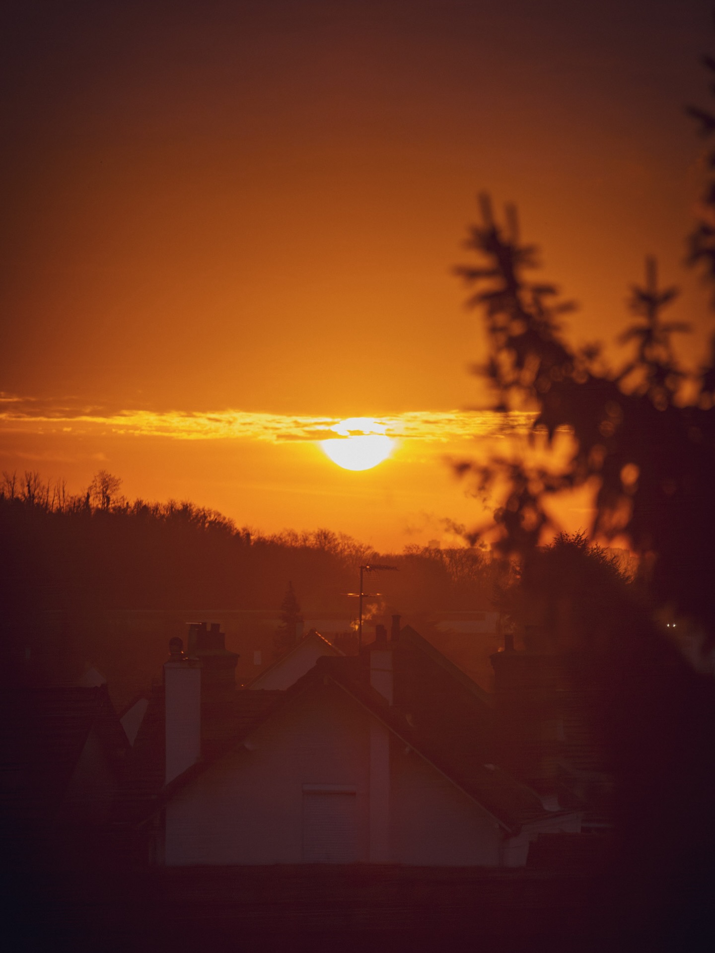 C’est sous ce soleil de dimanche matin, un peu hors du temps pour 9h, que je vous souhaite un joli dimanche☀️

#dimanchematin #leverdesoleil #lumierechaude #cielorange #matindhiver