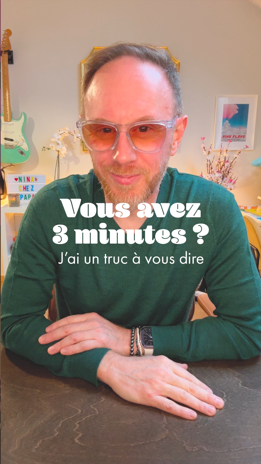 ⏱️ Vous avez 3 minutes ? J’ai un truc important à vous dire.

🎥 Cette vidéo, je l’ai longtemps mûrie.
Elle parle d’un engagement qui a occupé une immense place dans ma vie pendant 18 ans. Une tranche de vie entière, au service des autres, avec ce que ça implique de responsabilités, de doutes, de fierté aussi.

✋🏻 Je n’en dis pas plus ici volontairement. Parce que certaines choses méritent d’être dites calmement, en prenant le temps.

🎶 Si je la partage aujourd’hui avec vous tous, y compris celles et ceux qui me suivent plutôt pour la musique, c’est parce que quand une page aussi forte se tourne, on a naturellement envie de le dire au monde entier. Et aussi parce que cette étape va me permettre de mettre encore plus d’énergie dans mes projets créatifs et musicaux, qui me portent depuis toujours.