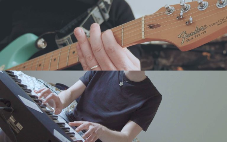 Skal au piano et Jérôme THIERRY sur sa guitare Fender Stratocaster