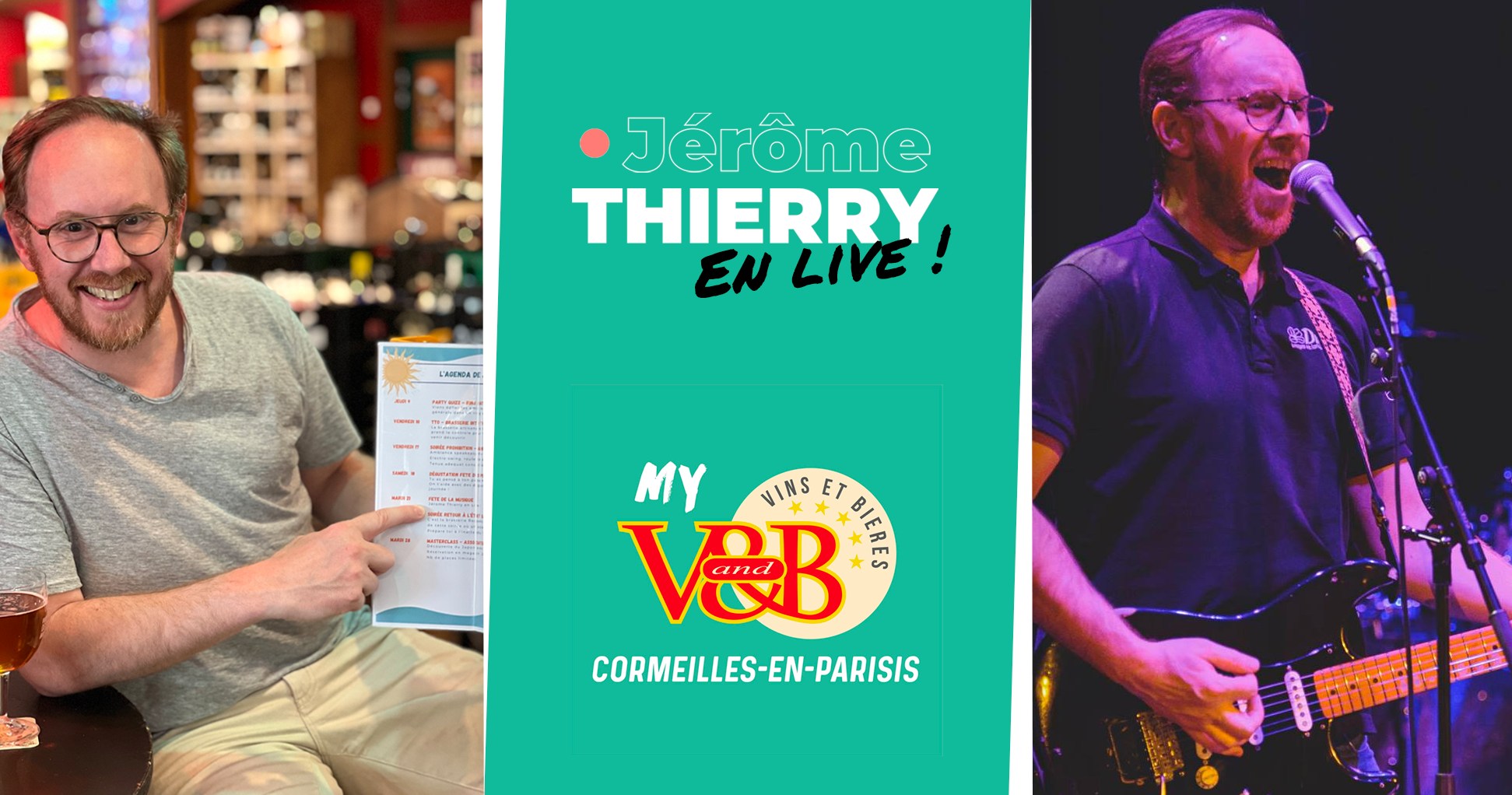 Jérôme THIERRY en live au V1B de Cormeilles-en-Parisis