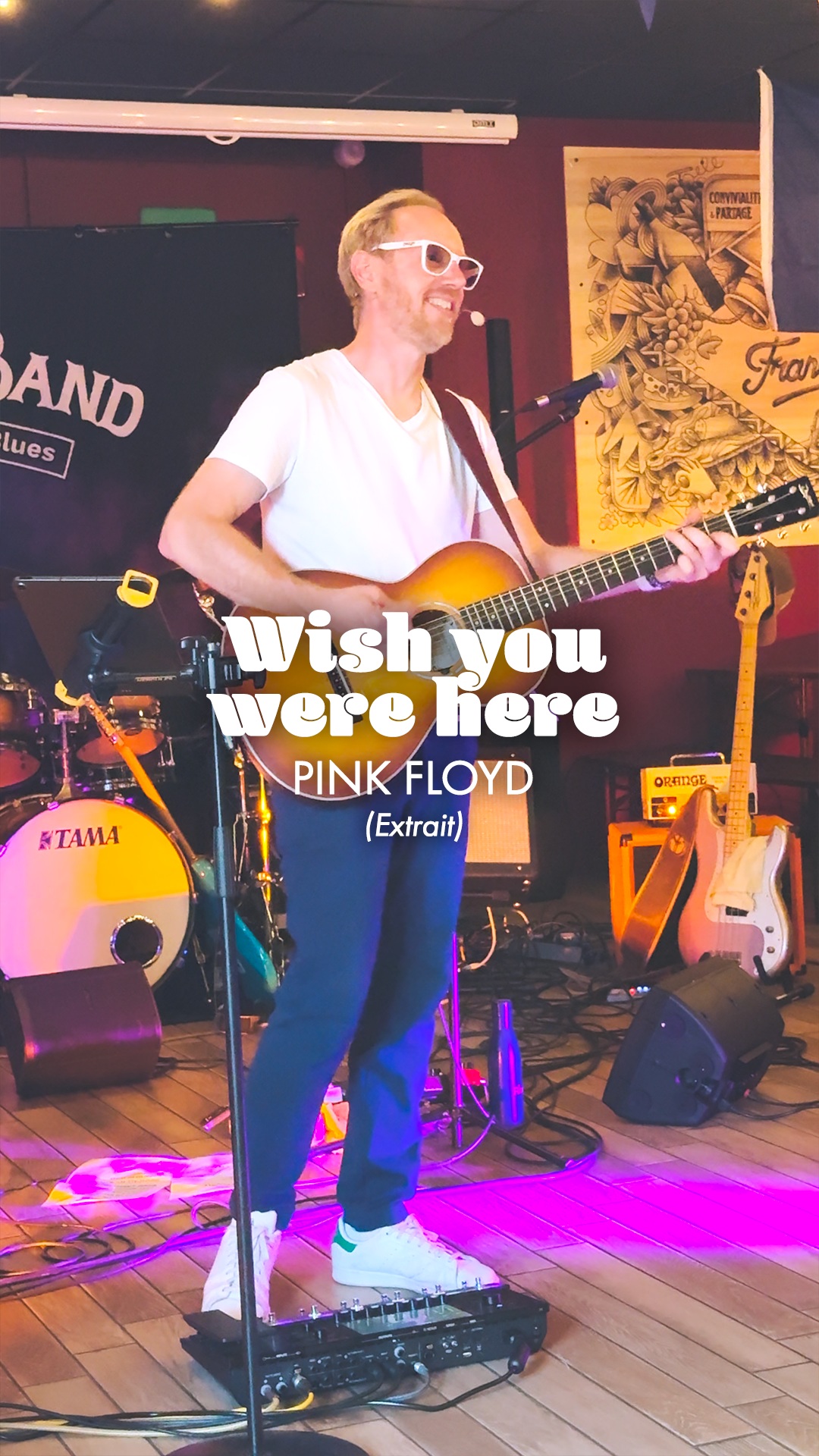 Un petit extrait de Wish You Were Here de Pink Floyd, enregistré lors de mon passage au @vandb_franconville. Un morceau que j'aime toujours autant reprendre.

📹 @ciberflyer
#wishyou #wishyouwerehere #pinkfloyd #cover #vandbfranconville #vandb