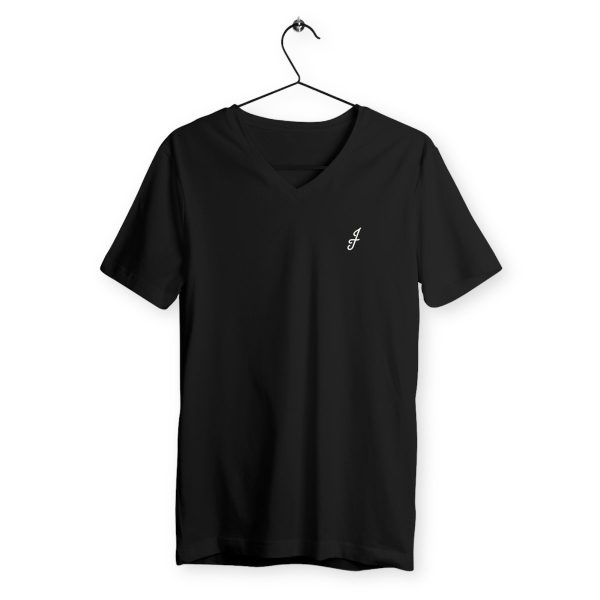 face_noir_0 T-shirt Col V Jérôme Thierry