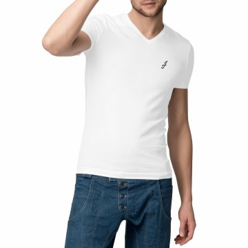 visual_Blanc T-shirt Col V Jérôme Thierry